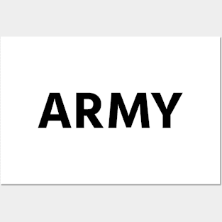 ARMY - Classic PT - Black Posters and Art